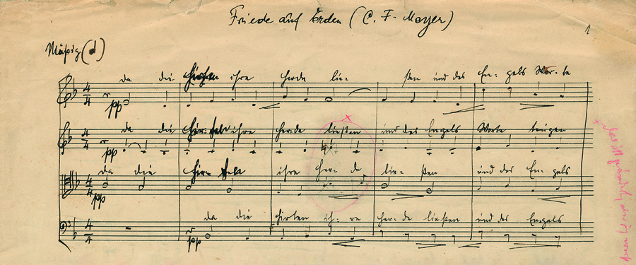 Friede auf Erden op. 13 Friede auf Erden op. 13