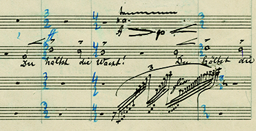 Gustav Mahler: Um Mitternacht, Reinschrift